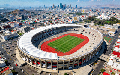 墨西哥城阿兹特克体育场全景航拍